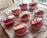 Foto del paso 16 de la receta: Magdalenas Red Velvet con ganache de chocolate blanco