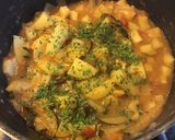 Une image de l'étape 9 de Mijoté de céleri rave courgette tomates pommes de terre et citron confit.