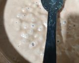A picture of step 2 of Choco coconut ladoos.