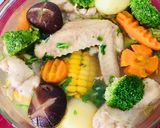 Hình bước làm 4 của món Canh gà hầm ngũ quả