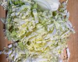 A picture of step 3 of Noodles with Ginger and Napa Cabbage in Thickened Broth (Great with Udon or Somen).