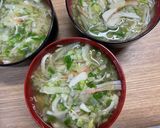A picture of step 12 of Noodles with Ginger and Napa Cabbage in Thickened Broth (Great with Udon or Somen).