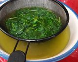 Foto del paso 1 de la receta: Espaguetis con salsa de espinacas