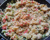 Foto del paso 3 de la receta: Arroz 🍱de coliflor🥦 con calabacin, pimiento rojo y mostaza🍛🍚🌶️