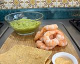 A picture of step 3 of Crispy Tostadas with Guacamole and Fresh Shrimp – An Irresistible Snack!.