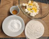 A picture of step 1 of Cassata di Ricotta.
