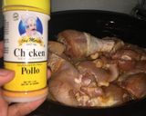 A picture of step 2 of Pollo a La Naranja.