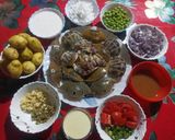 বেবী পটেটো ক্র্যাব কারি রেসিপির ধাপ 1 ছবি