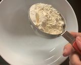 A picture of step 1 of Caribbean spiced pancakes with pineapple.