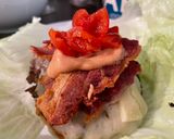 A picture of step 5 of Smoke Shack Smash Burger Wrap.