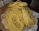 A picture of step 1 of Besan lattha.