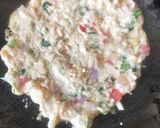 A picture of step 3 of Aloo Chilla 😋.