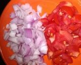 A picture of step 5 of Moong sprouts chaat.