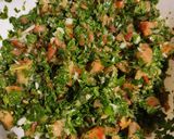 A picture of step 6 of Lebanese tabboule.