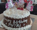 Foto langkah ke 11 dari resep Kue Ulang Tahun Blackforest Kukus.