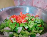 A picture of step 7 of Fried rice with manchurian.