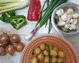 Foto del paso 1 de la receta: Brochetes de carne y vegetales