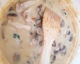 A picture of step 5 of My Chilli Chicken, Mushroom & Potato Bake. 😊.
