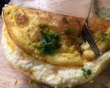 Hình bước làm 5 của món Trứng bồng bềnh (Souffle omelette)