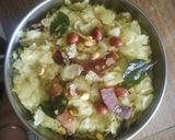 A picture of step 4 of Poha chivda.