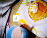 A picture of step 1 of Pancake recipe with toppings.