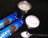A picture of step 1 of Choco Oero cashew cake.