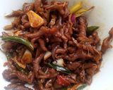 Foto langkah ke 5 dari resep Usus bacem cabai hijau.
