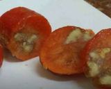 A picture of step 5 of Frozen Persimmons with stuffed Walnuts.