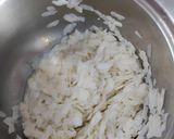A picture of step 2 of Poha prasadum.