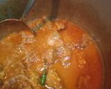 A picture of step 1 of Gobi gosht.