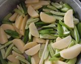 A picture of step 1 of Sweet and sour coconia.