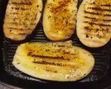 A picture of step 3 of Grilled veg and tuna steak.