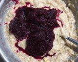 A picture of step 6 of Banana Beetroot Pancakes.