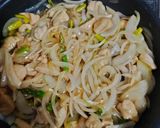 A picture of step 8 of Teriyaki Chicken Breast Stir-Fry with Onions.