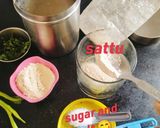 A picture of step 2 of Spicy SATTU KA SHAHABAD 😋 sattu drink 🍷.