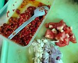 Foto langkah ke 4 dari resep Tumis Bunga Pepaya Plus Teri dan Pete anti pahit.