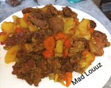 صورة لخطوة 7 من وصفة خضار مع قطع لحم 🍖🥩🍗 لذيذة جدا