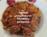 Foto del paso 12 de la receta: Patatas guisadas con costillas y garbanzos
