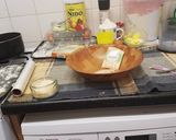 A picture of step 1 of Oven donuts.