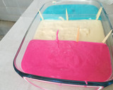 Foto del paso 7 de la receta: Tarta de queso tricolor (cheesecake)