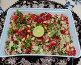 A picture of step 4 of Quinoa salad 🥗.