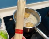 鰹魚湯底絲瓜雞肉麵線的食譜步驟4照片
