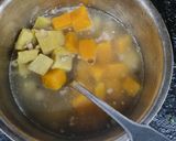 Hình bước làm 3 của món Canh bí đỏ thịt băm
