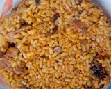 A picture of step 5 of Locust beans rice.