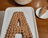 Foto del passaggio 22 della ricetta Alphabeth cake o letter cake con base chiffon cake al cacao