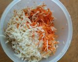 Foto del paso 1 de la receta: Tortitas de papa y zanahoria