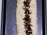 Choco cheese banana strudel