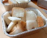 Foto langkah ke 1 dari resep Puding Roti Tawar Keju.