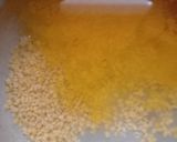 A picture of step 1 of Spinach dal.