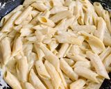A picture of step 3 of Quick and easy cheesy Penne Pasta.